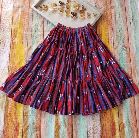 tiered circle skirt